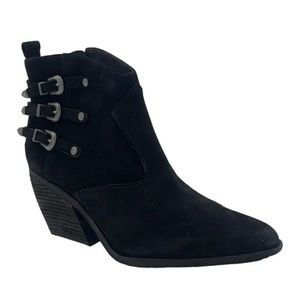 Zodiac suede buckle boots